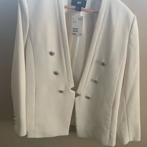 White Military inspired Blazer